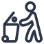 Icon: Clinical and hazardous waste disposal